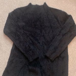 Soft black long sweater